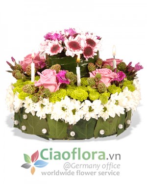 Birthday Flora Cake